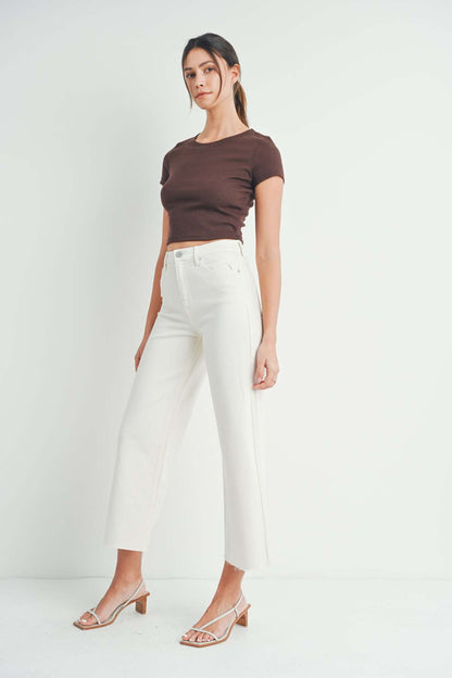 Slim Palazzo With Scissor Cut