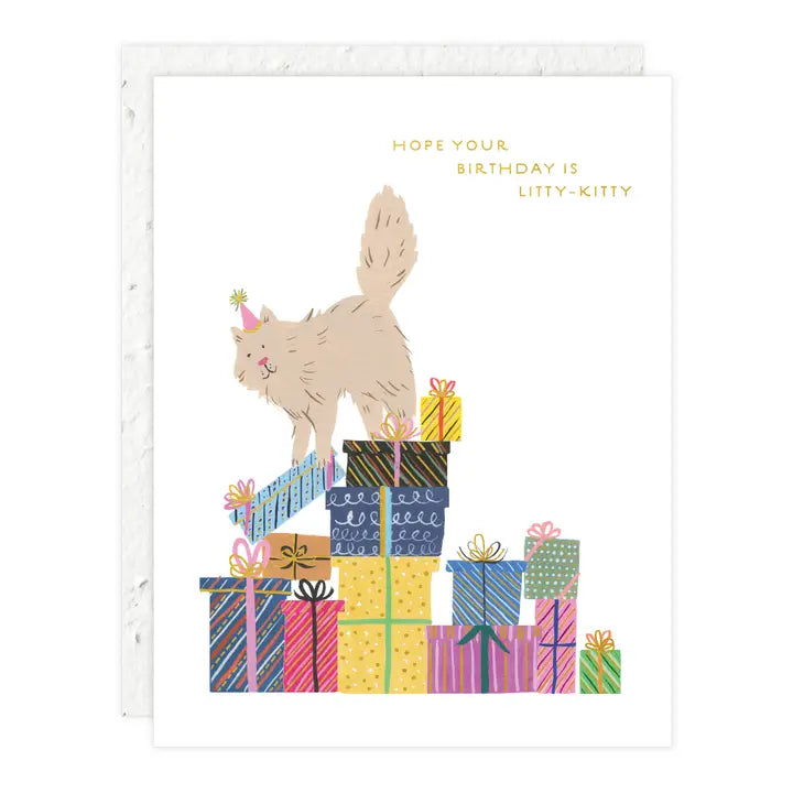 Purr-Fect Presents - Birthday Card