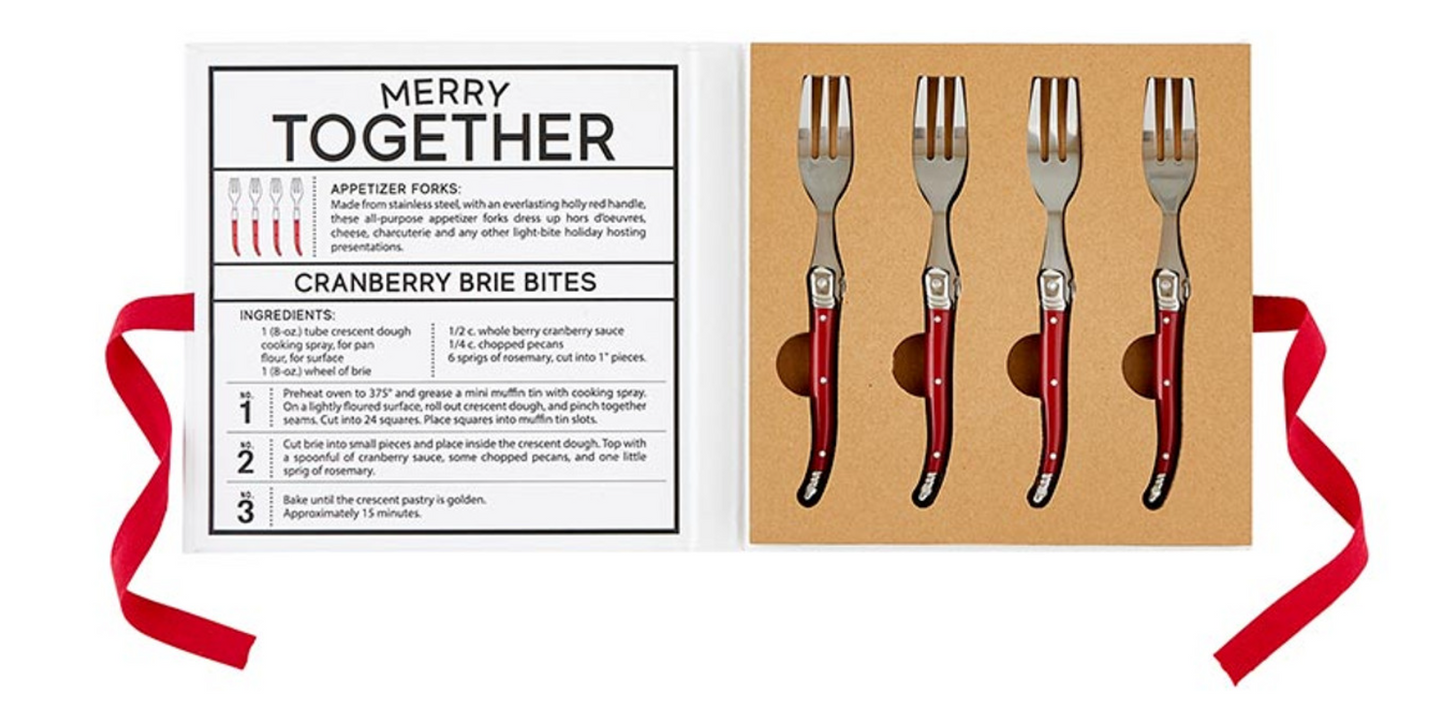 Charcuterie Holiday Fork Set