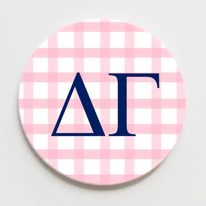 Sorority Gingham Buttons 3 inches
