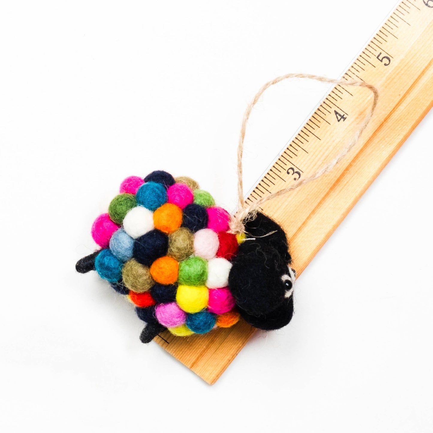 Rainbow Sheep Ornament