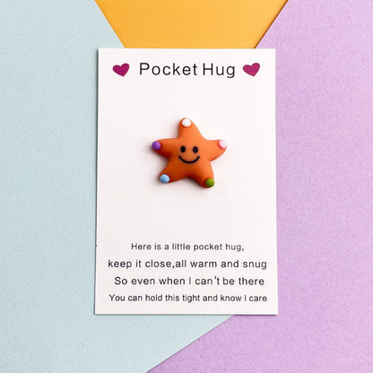 Pocket Hug Cute Smiley Starfish
