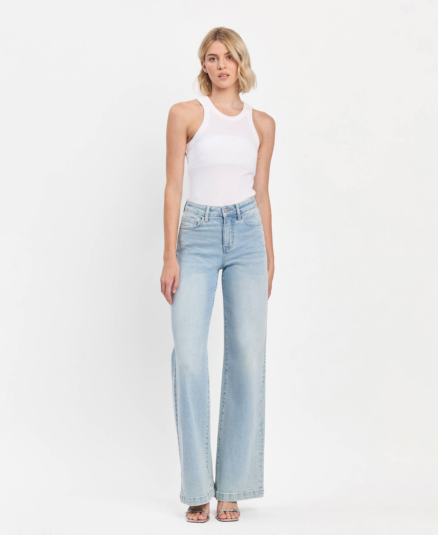 Olivia Light Wash Wide Leg