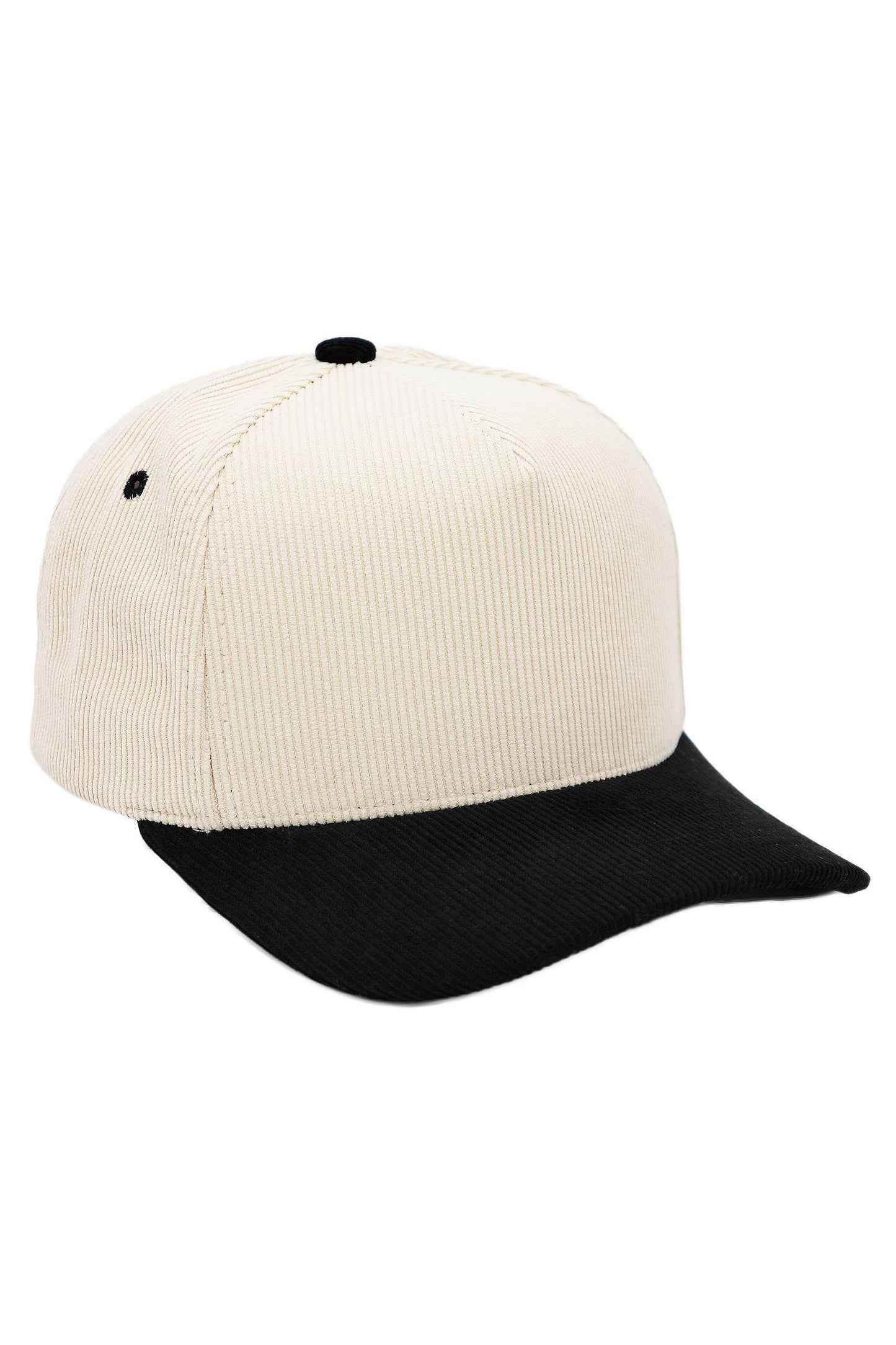 Premium Corduroy Beige Upper Baseball Cap