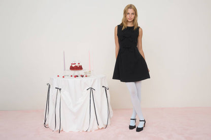 FRONT BOW MINI DRESS