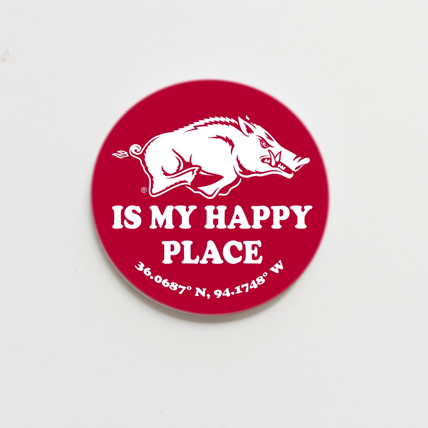 University of Arkansas  Fan Game Day Button