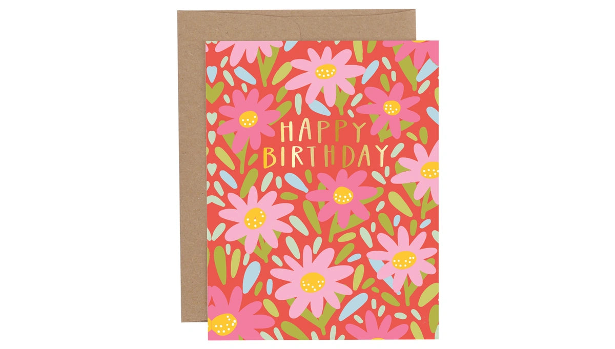 Florals Birthday Card