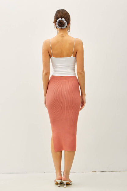 BODYCON MIDI SWEATER SKIRT