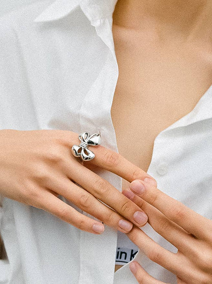 Ronda Silver Bow Ring