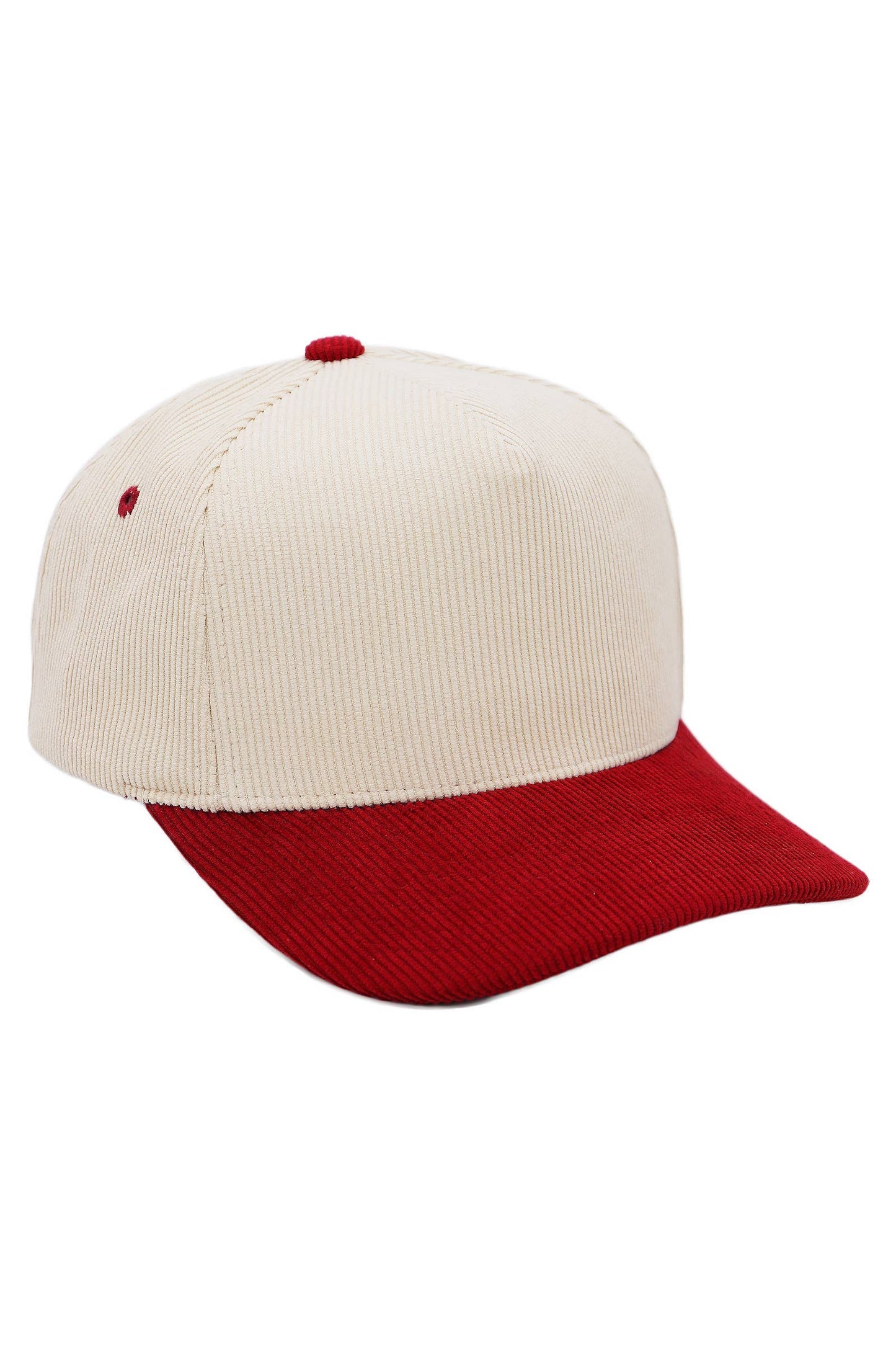 Premium Corduroy Beige Upper Baseball Cap