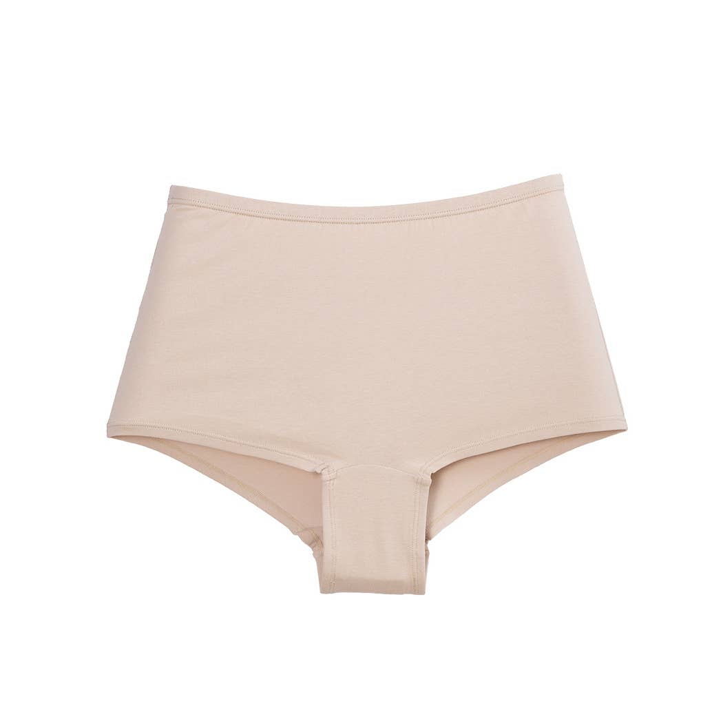 Soft Stretch Organic Cotton Boyshort Panties