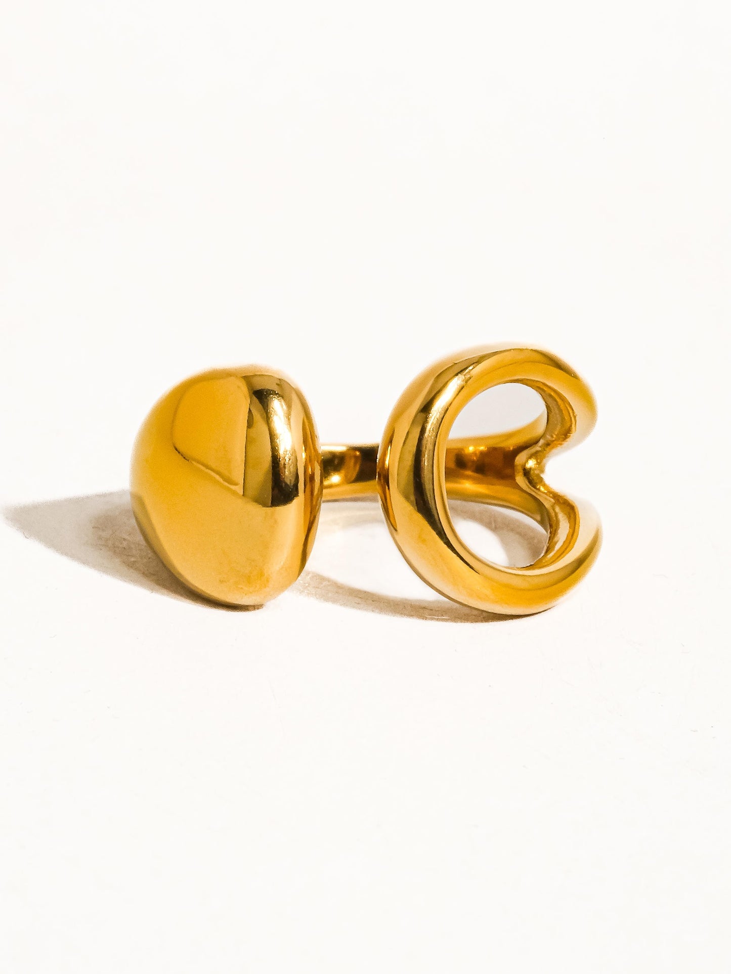 18K Gold Abstract Ring