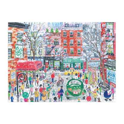 Michael Storrings Christmas in Greenwich Village 1000 Piece Puzzle