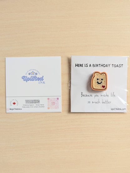 Birthday Toast Card – Cute Mini Toast Pun Card 