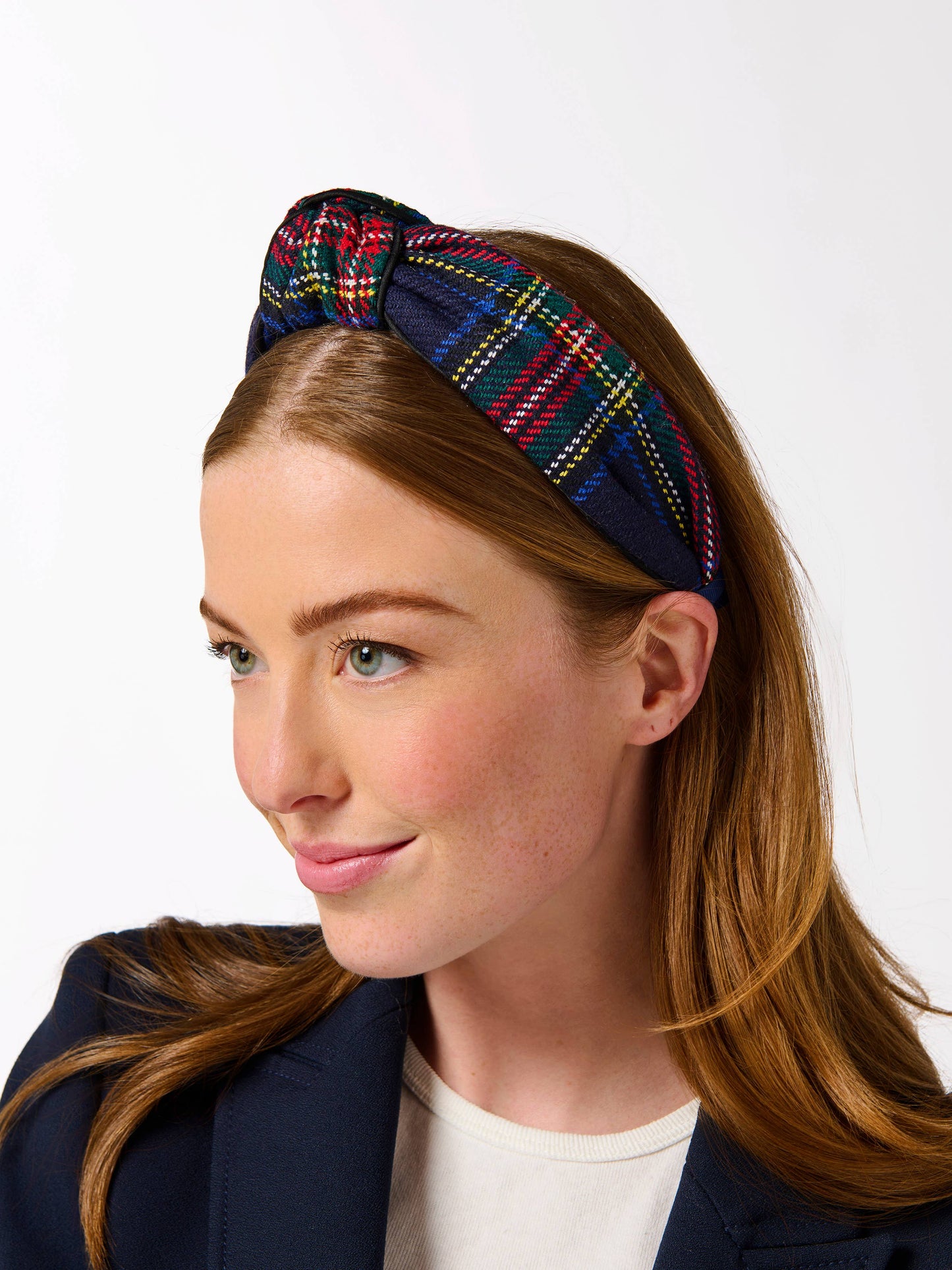 TARTAN KNOTTED HEADBAND
