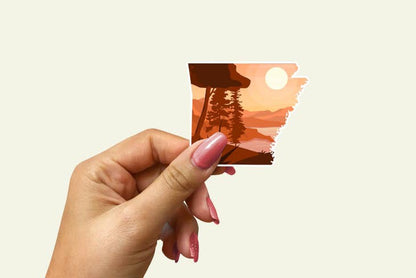 Arkansas Skyline Sticker