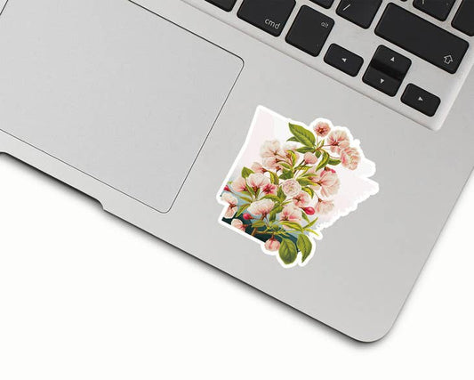 Arkansas Apple Blossom Vinyl Sticker