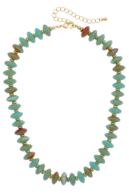 Marseille Resin Beaded Necklace