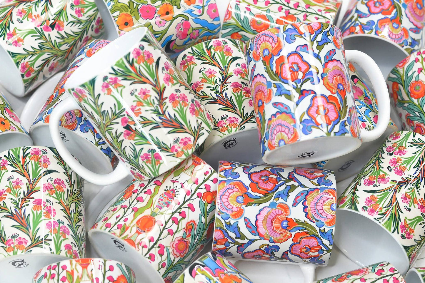 Spring Floral Ceramic Mugs