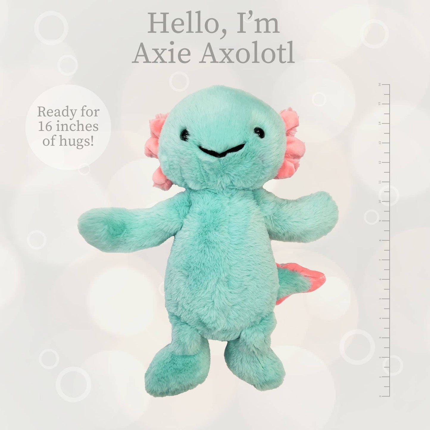Aqua Axolotl Plush Toy