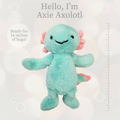 Aqua Axolotl Plush Toy