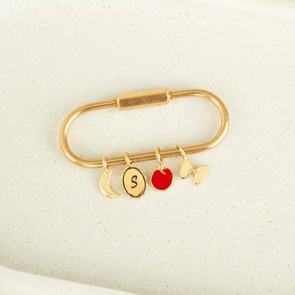 Charm Garden Add-a Charm(s) Keyring - Gold