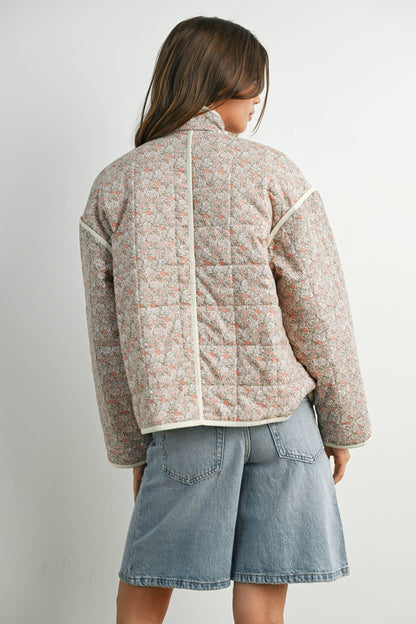 FLORAL QUILTED JACKET