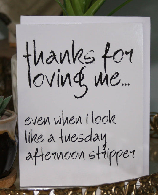 Stripper Greeting Card