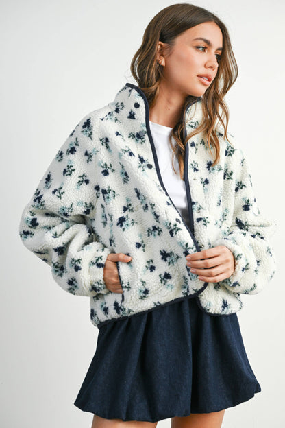 Floral Fluffy Jacket