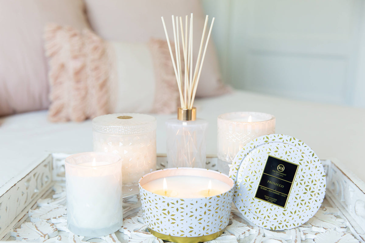 Prosecco Shimmer 12oz Candle Tin