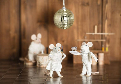 Winter Mouse Wine Ornament