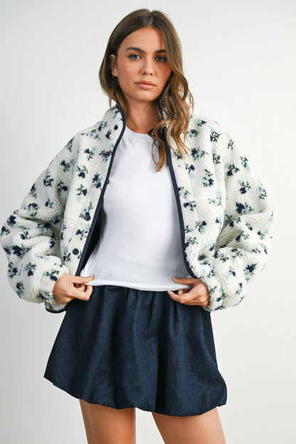 Floral Fluffy Jacket