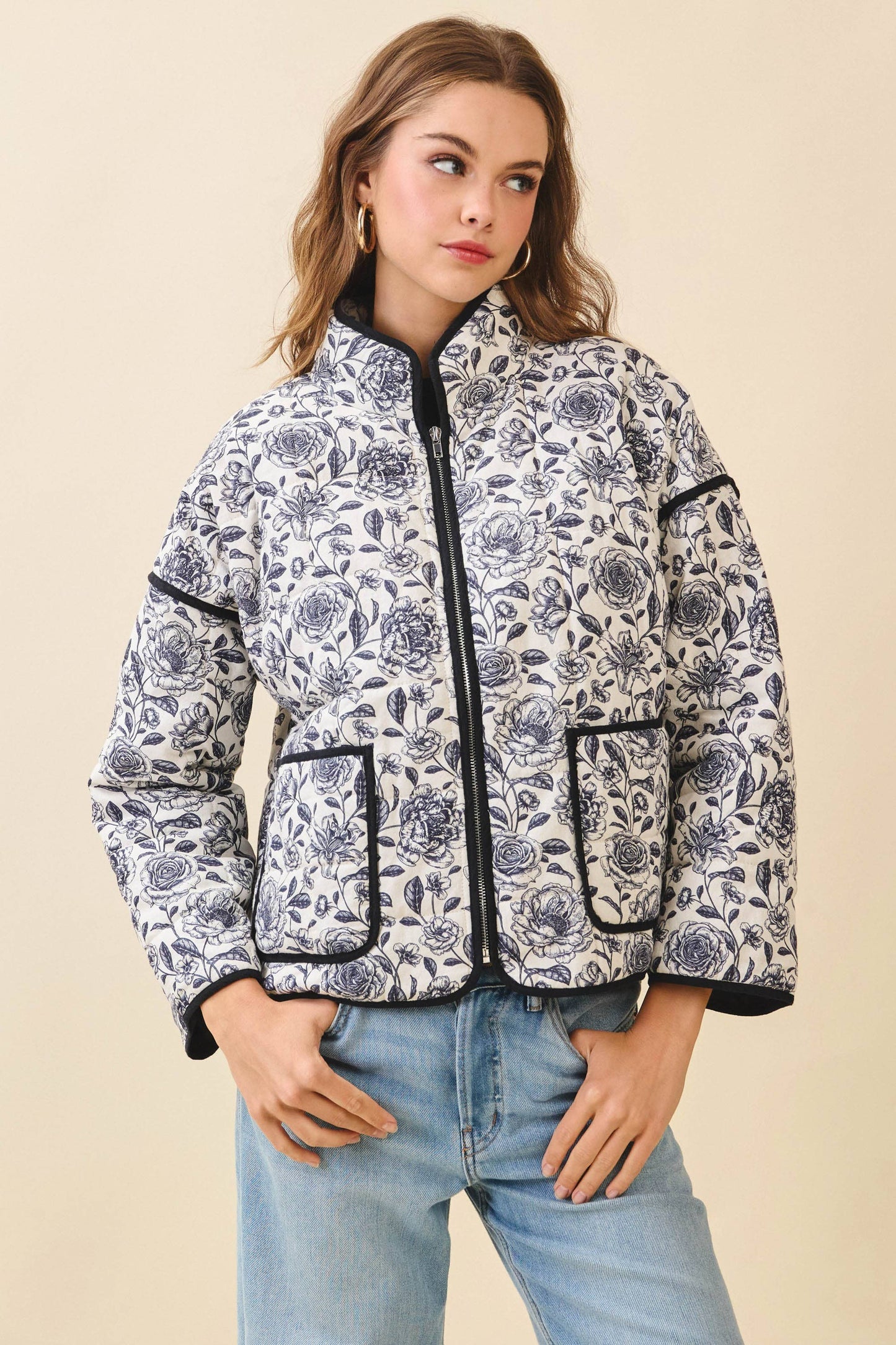 Floral Patch Jacket