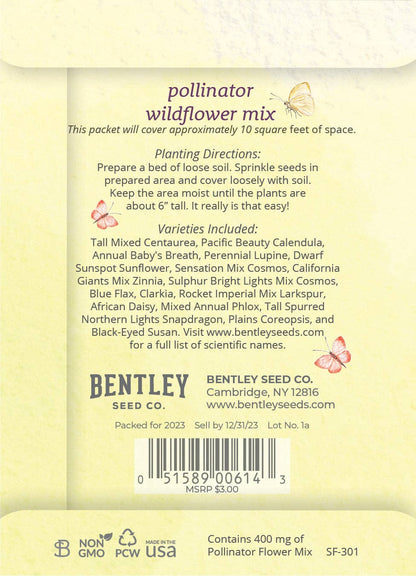 Appreciation Pollinator - Pollinator Flower Mix Seed Packets
