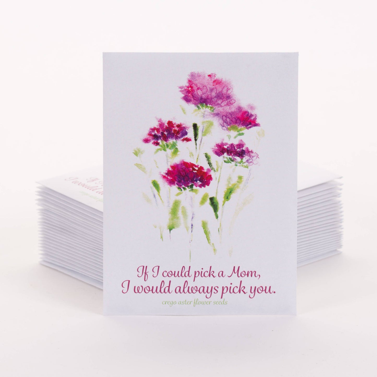 Always Pick You Mom - Aster Seed Packets