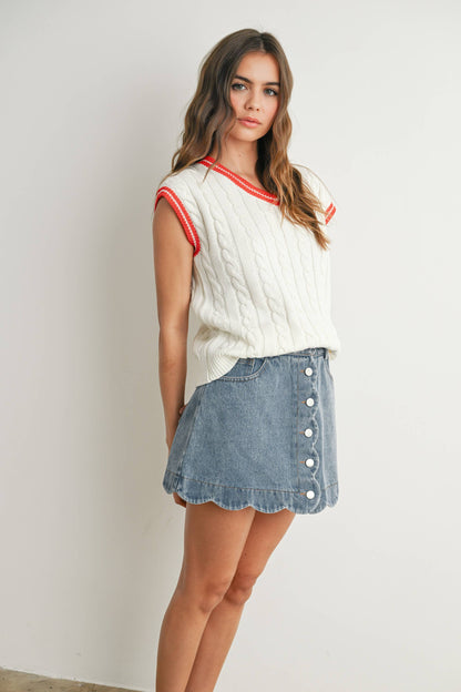 Knitted Sweater Vest