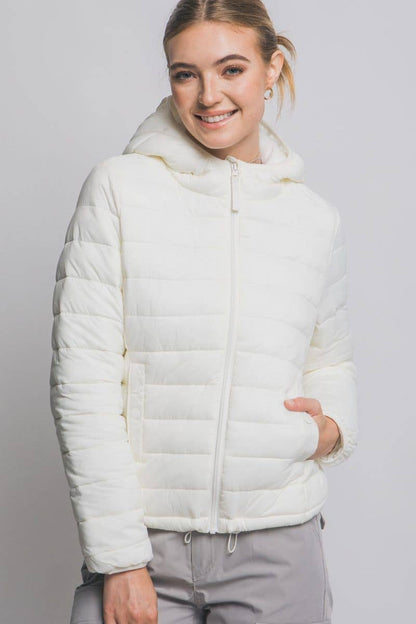 Hooded Light Puffer Jacket