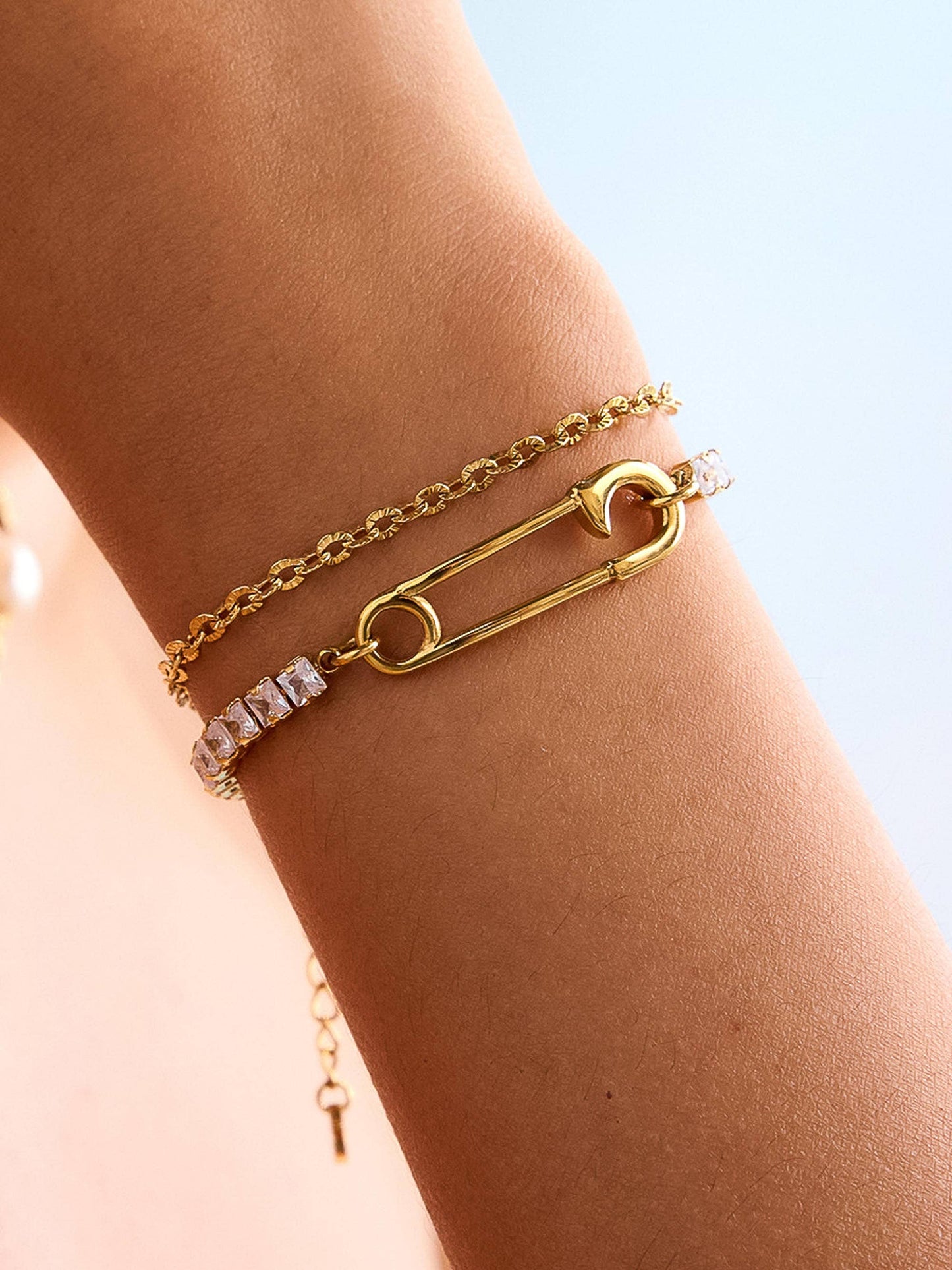 Acier Rhinestone Bracelet