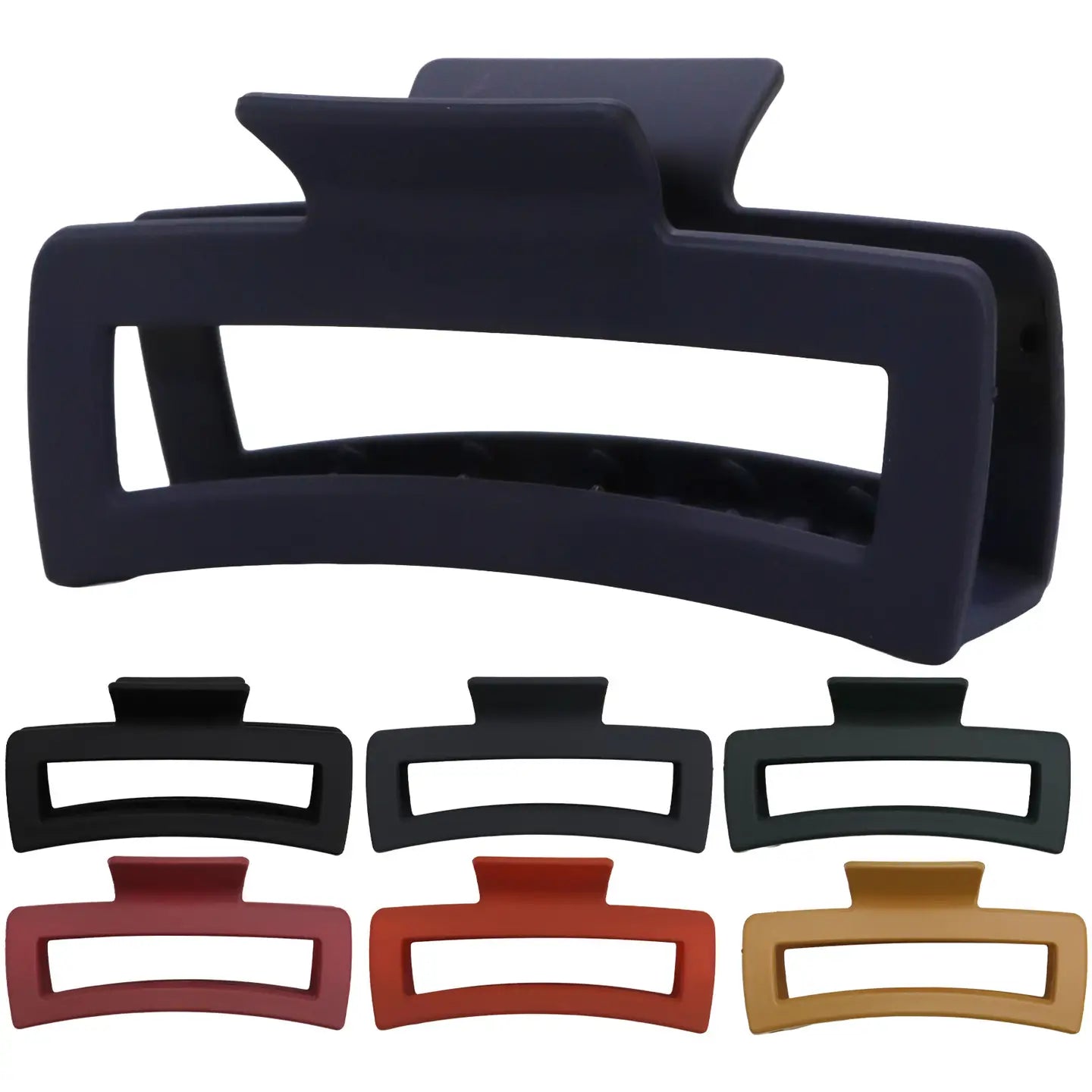 Matte darker Earth Tone Claw Clip Large