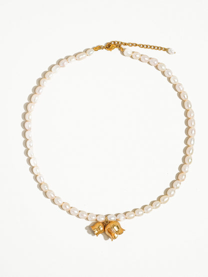 Bellflower Pearl Necklace