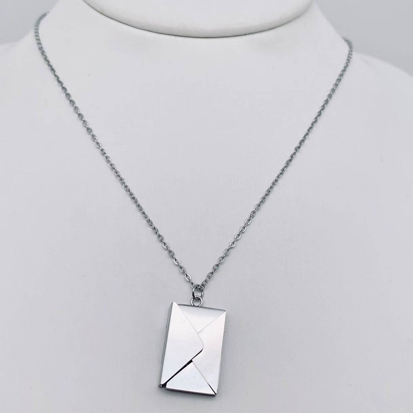 "I Love You" Envelope Necklace
