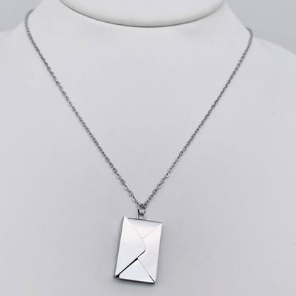 "I Love You" Envelope Necklace