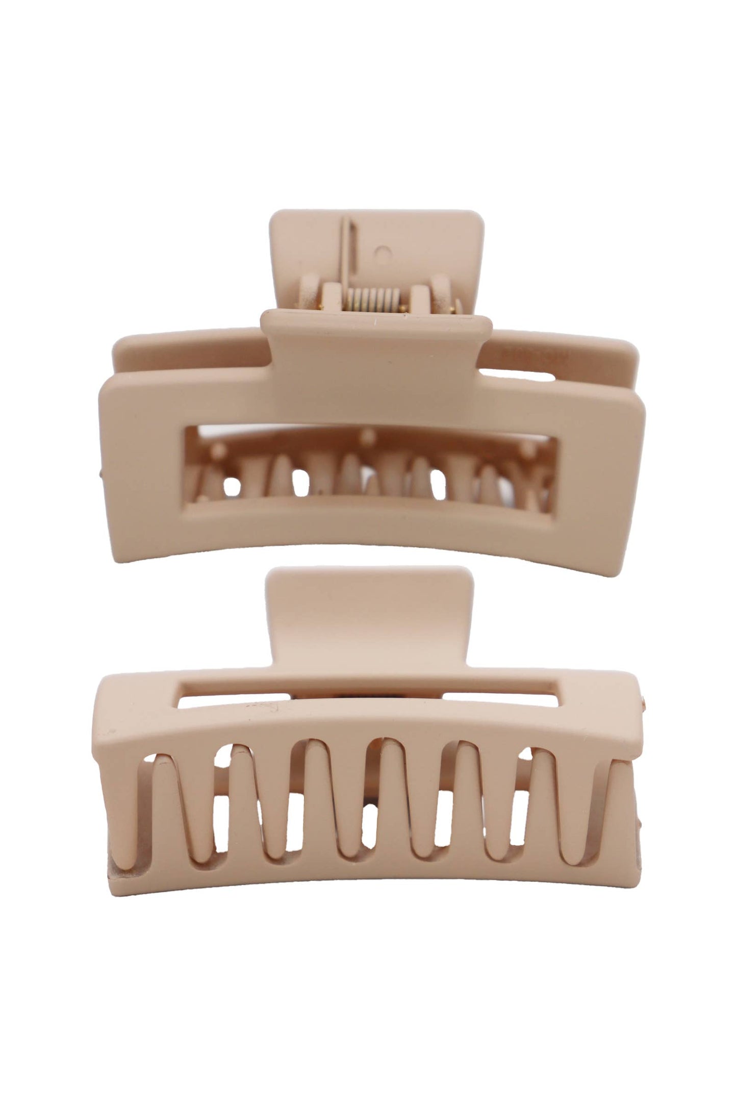 Small Block Matte Earth Tone Hair Clip