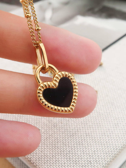 Kylie Double Heart Necklace