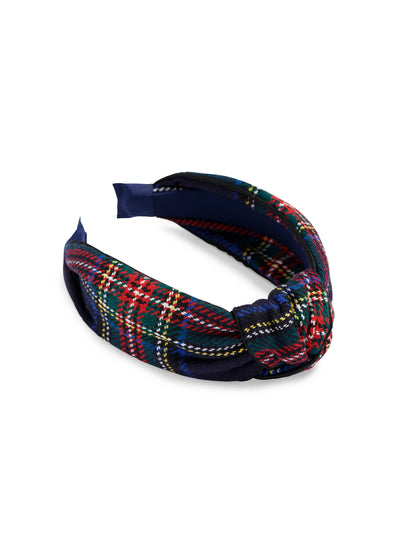 TARTAN KNOTTED HEADBAND