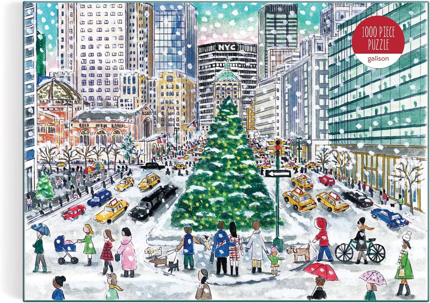 Michael Storrings Christmas in the City 1000 Piece Puzzle