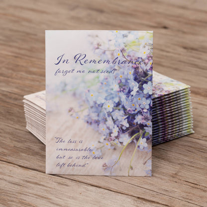 In Remembrance Love Left Behind Forget Me Not Seed Packets