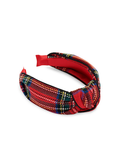 TARTAN KNOTTED HEADBAND