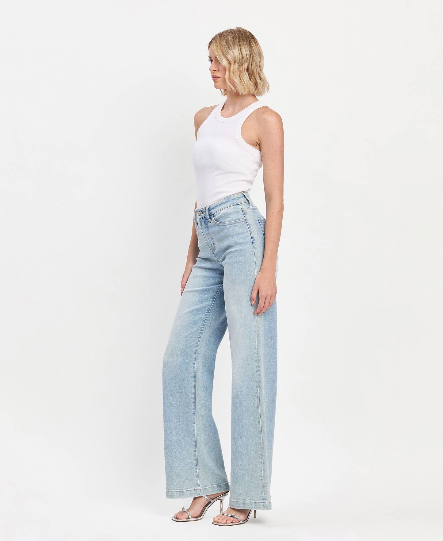 Olivia Light Wash Wide Leg