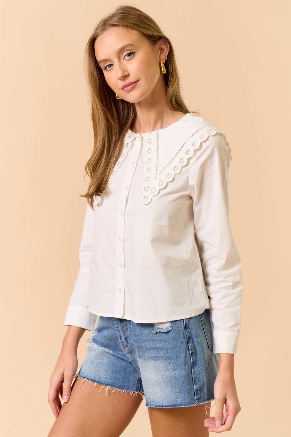 Collar Button Down Top